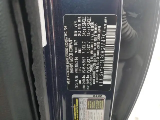 2017 HYUNDAI SANTA FE SPORT   