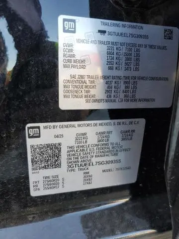 2025 GMC SIERRA K1500 AT4  