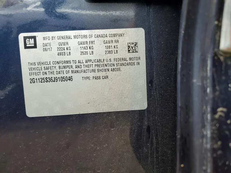 2018 CHEVROLET IMPALA PREMIER  