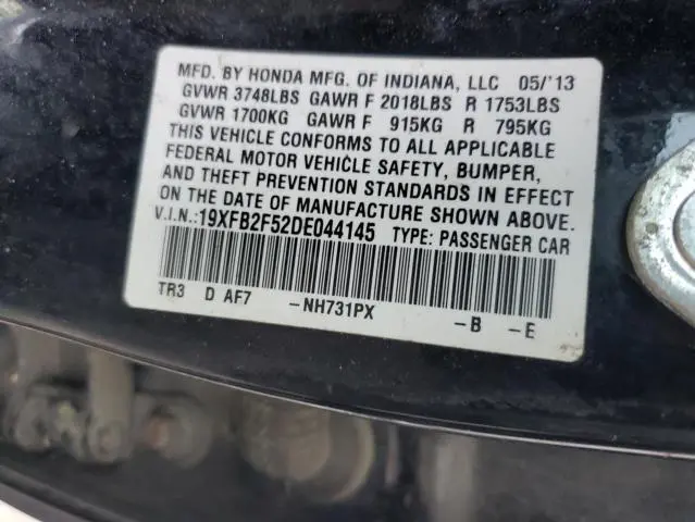 2013 HONDA CIVIC LX  