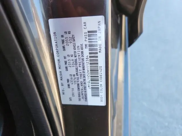 2017 MAZDA 6 TOURING  