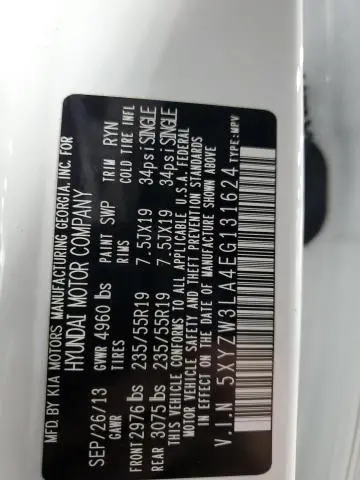 2014 HYUNDAI SANTA FE SPORT   