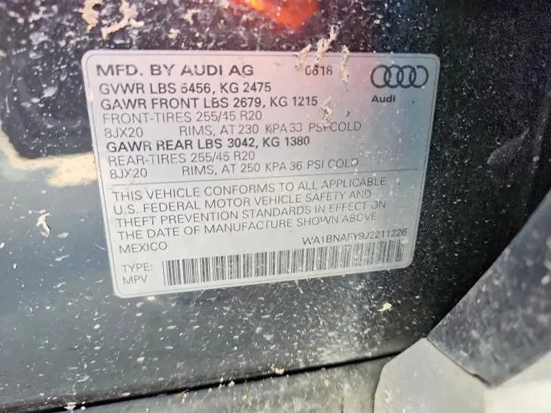 2018 AUDI Q5 PREMIUM PLUS  