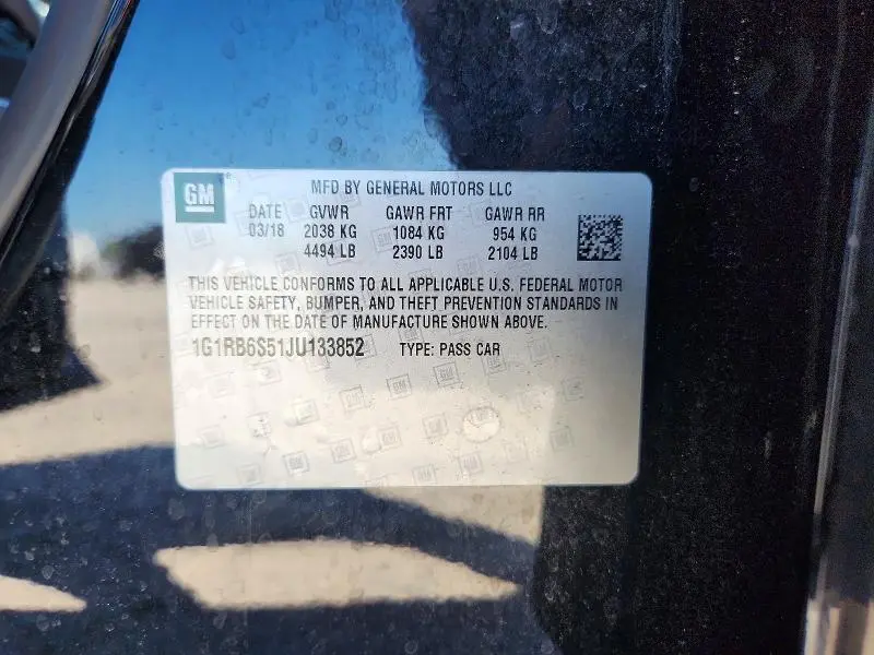 2018 CHEVROLET VOLT PREMIER  
