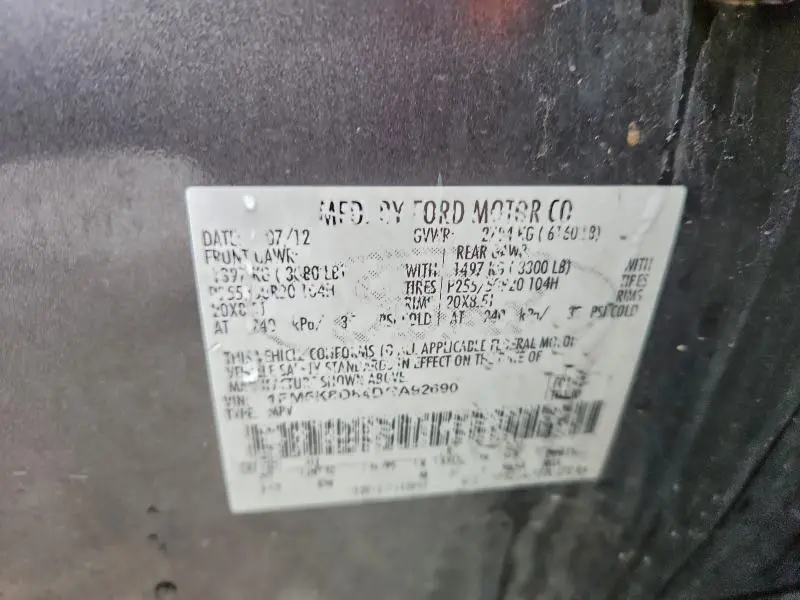 2013 FORD EXPLORER XLT  