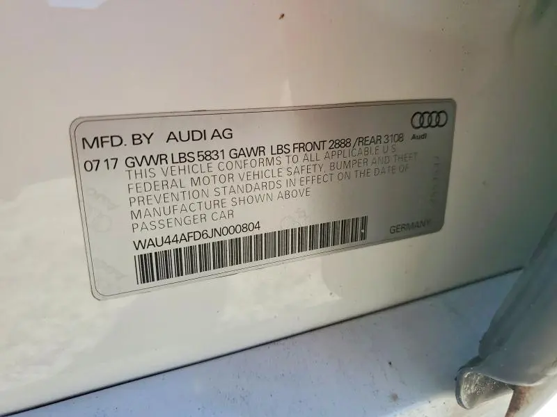 2018 AUDI A8 L QUATTRO  