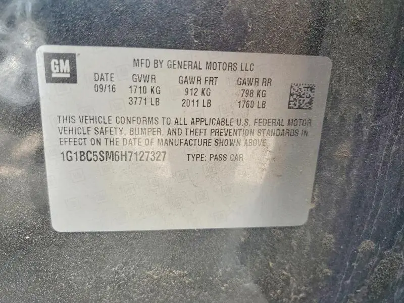 2017 CHEVROLET CRUZE LS  