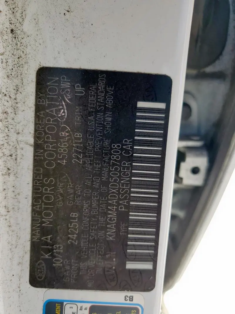 2013 KIA OPTIMA HYBRID  