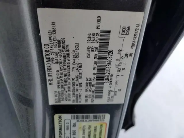 2015 LINCOLN MKZ HYBRID