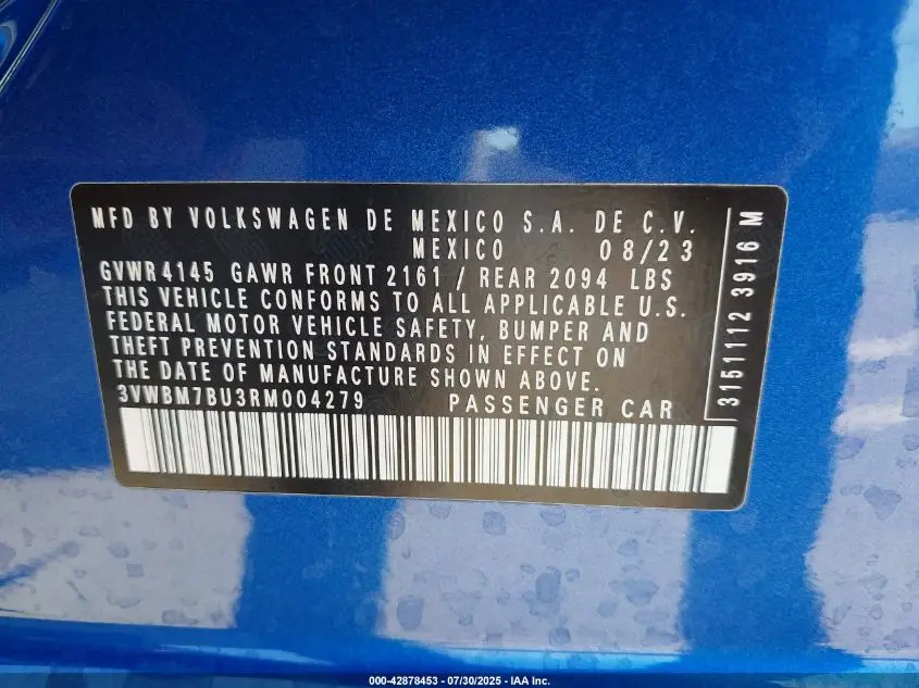 2024 VOLKSWAGEN JETTA 1.5T SPORT