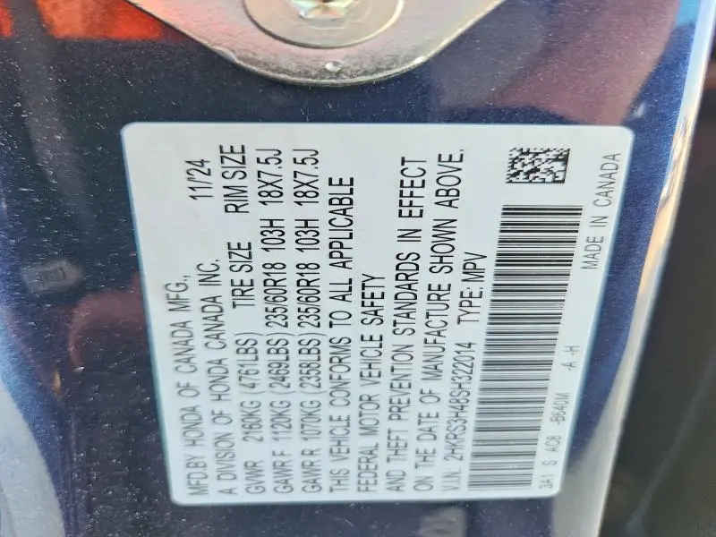 2025 HONDA CR-V EX  