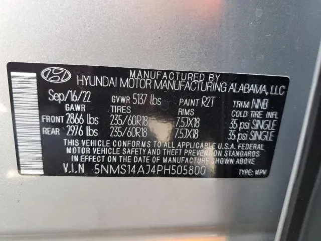 2023 HYUNDAI SANTA FE SE  