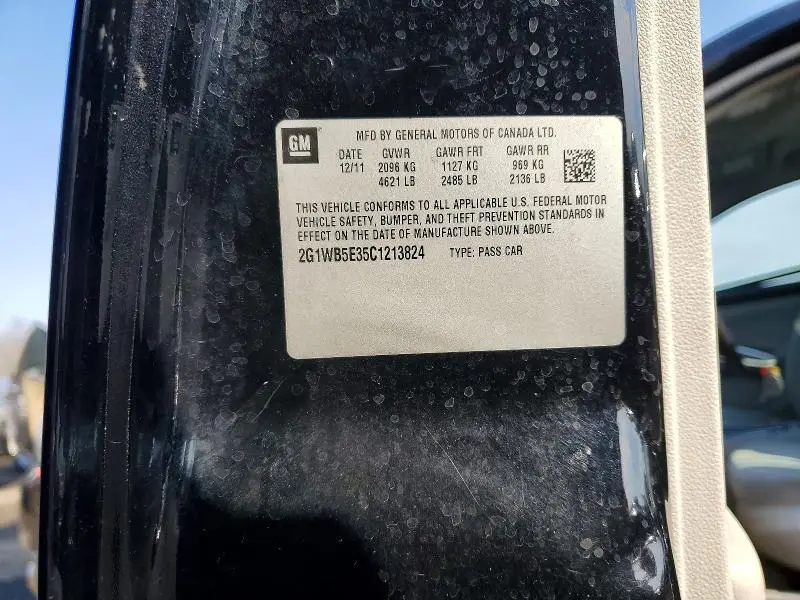 2012 CHEVROLET IMPALA LT  