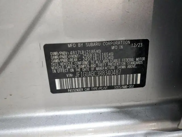 2024 SUBARU IMPREZA   