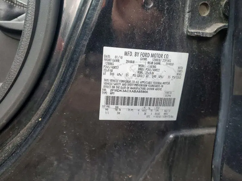 2010 FORD EDGE SPORT  