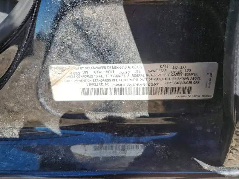 2011 VOLKSWAGEN JETTA TDI  