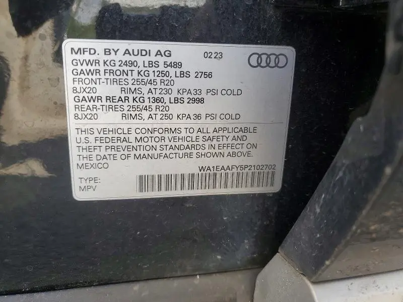 2023 AUDI Q5 PREMIUM PLUS 45  