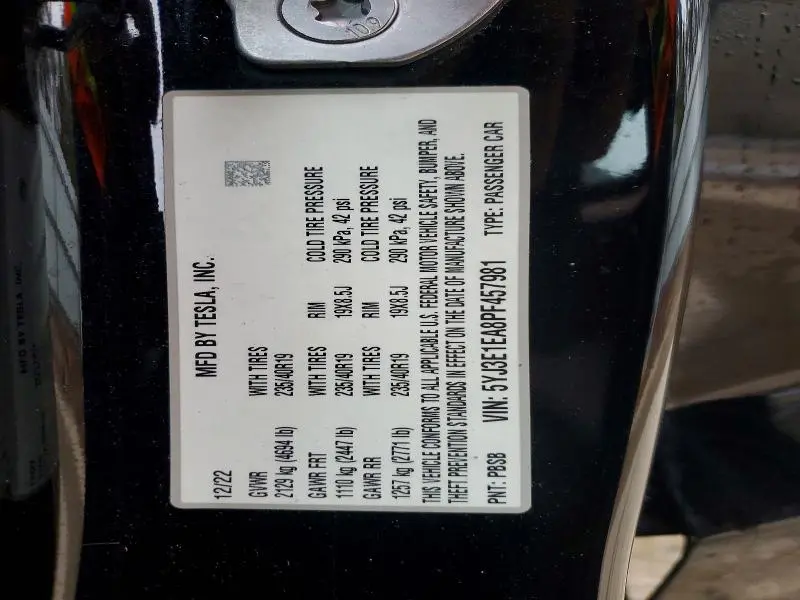 2023 TESLA MODEL 3   