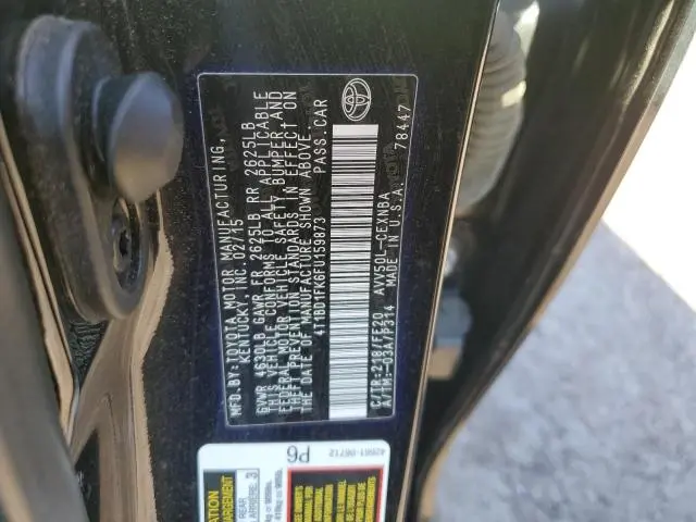 2015 TOYOTA CAMRY HYBRID  