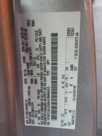 2017 FORD ESCAPE TITANIUM  