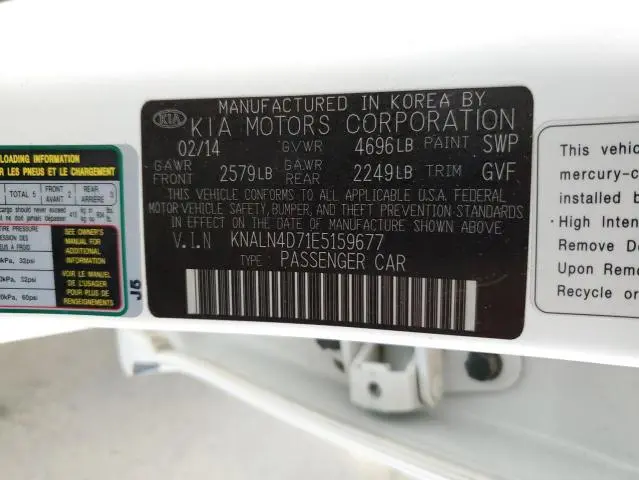 2014 KIA CADENZA PREMIUM  