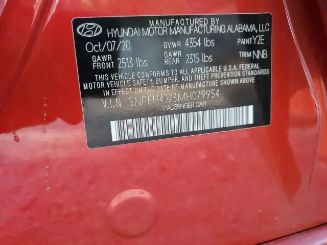 2021 HYUNDAI SONATA LIMITED  