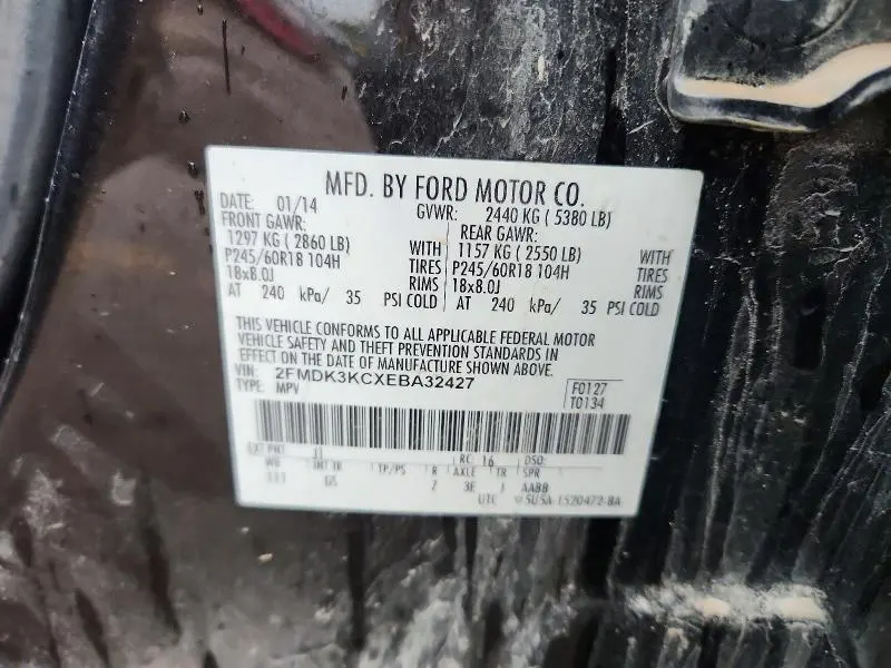 2014 FORD EDGE LIMITED  