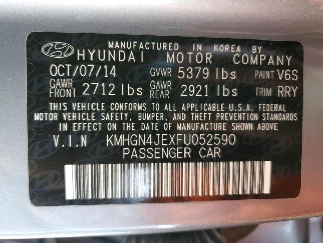 2015 HYUNDAI GENESIS 3.8L