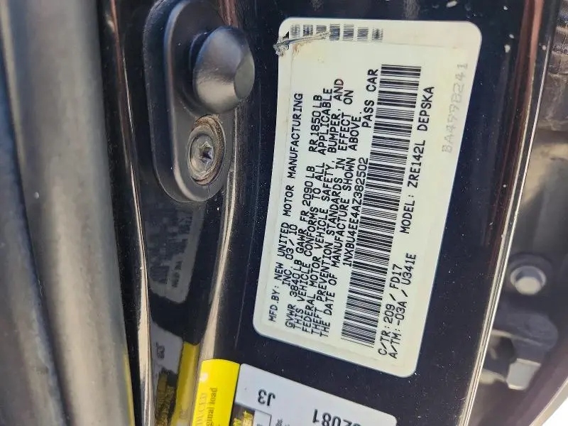 2010 TOYOTA COROLLA S  