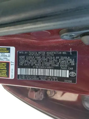 2014 TOYOTA AVALON BASE  