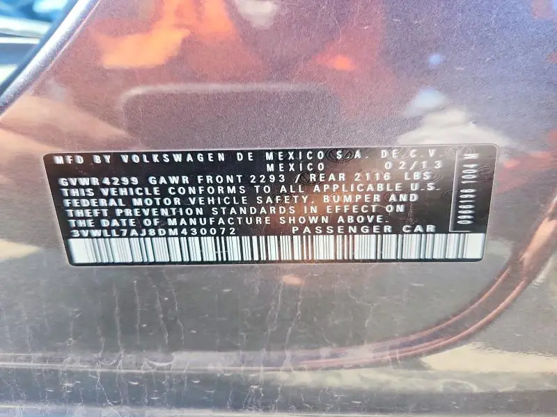 2013 VOLKSWAGEN JETTA TDI  