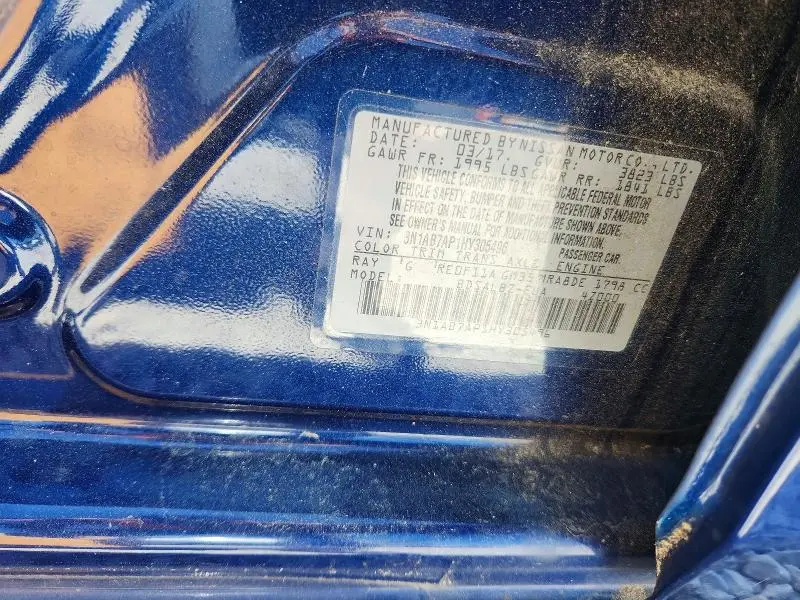 2017 NISSAN SENTRA S  