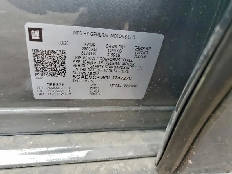 2020 BUICK ENCLAVE AVENIR  