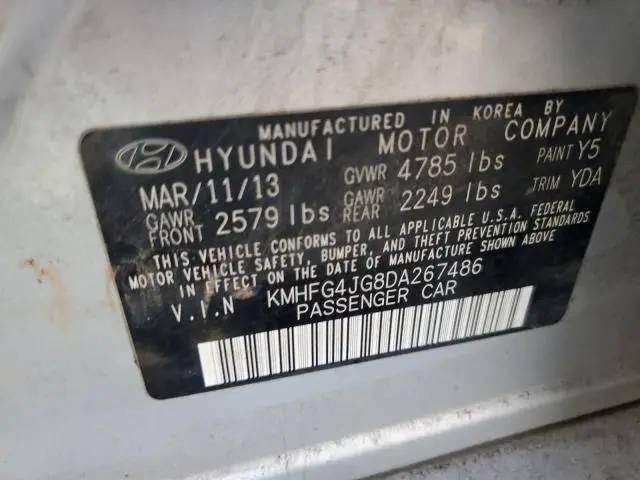 2013 HYUNDAI AZERA   