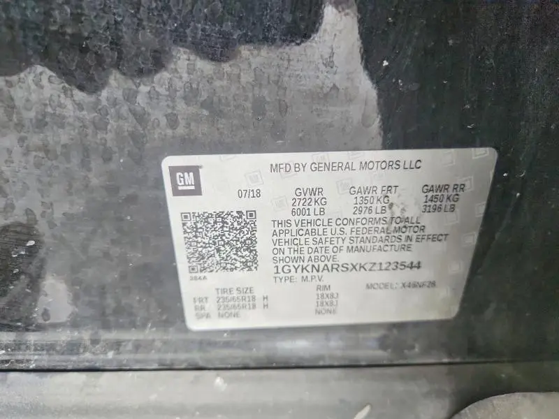 2019 CADILLAC XT5   