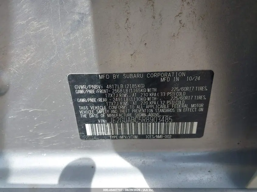 2024 SUBARU CROSSTREK  