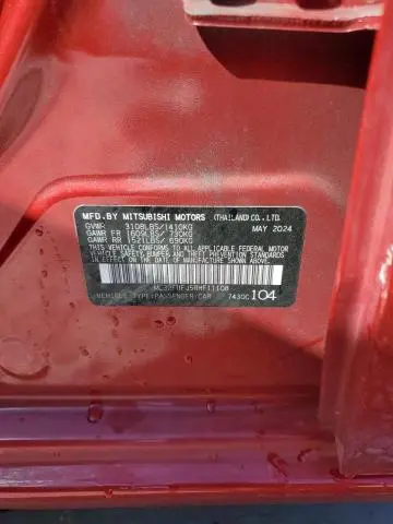 2024 MITSUBISHI MIRAGE G4 ES  