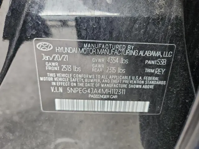 2021 HYUNDAI SONATA SE  