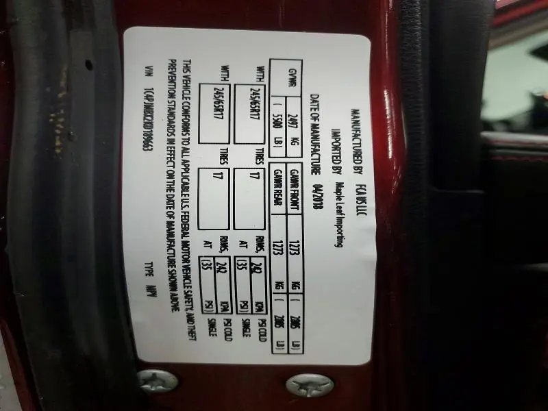 2019 JEEP CHEROKEE TRAILHAWK  