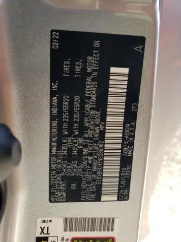 2022 TOYOTA HIGHLANDER HYBRID LIMITED  