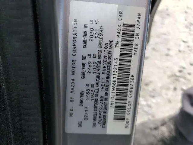 2014 MAZDA 6 GRAND TOURING  