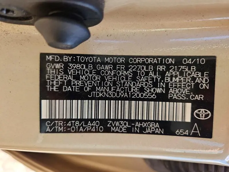 2010 TOYOTA PRIUS IV  