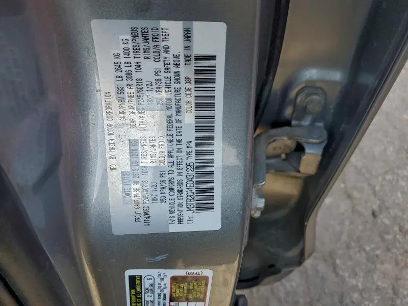 2014 MAZDA CX-9 TOURING  