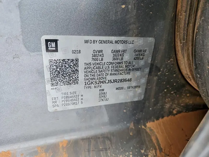 2018 GMC YUKON XL DENALI  