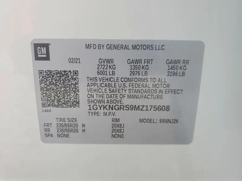 2021 CADILLAC XT5 SPORT  