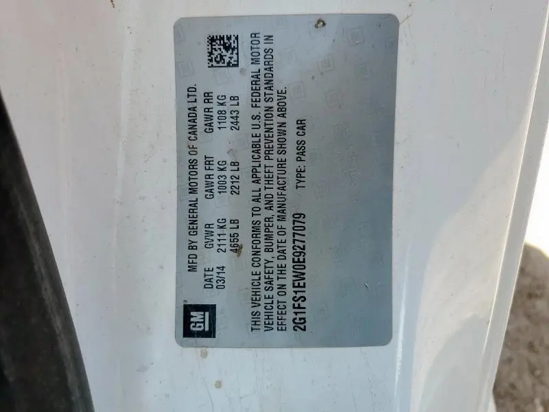 2014 CHEVROLET CAMARO SS