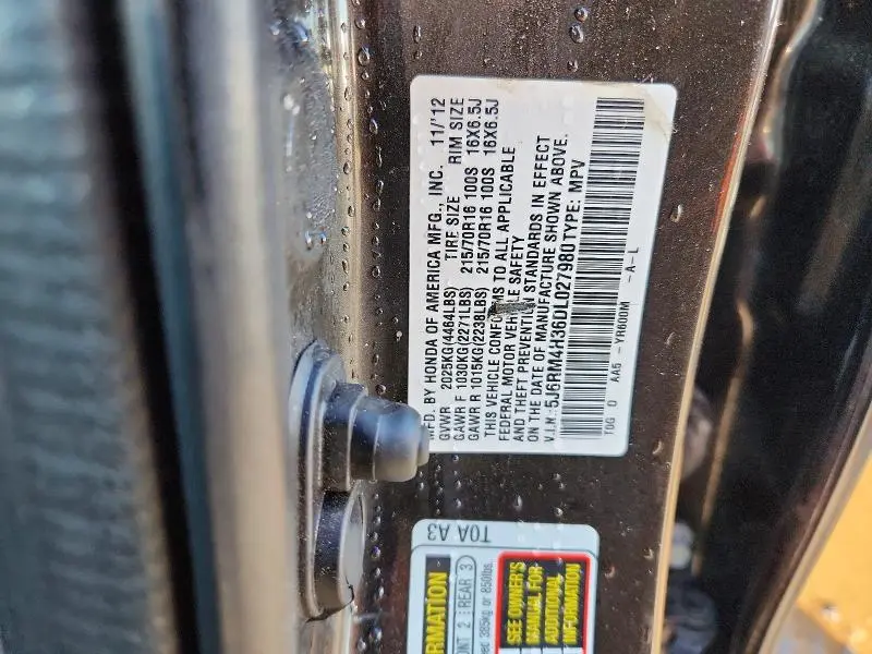 2013 HONDA CR-V LX  