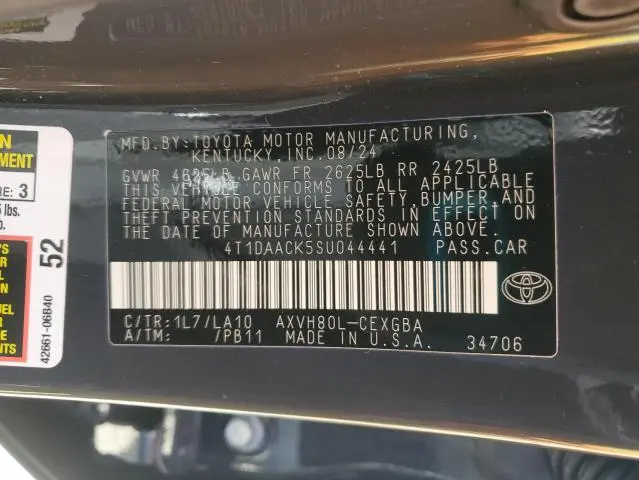 2025 TOYOTA CAMRY XSE  