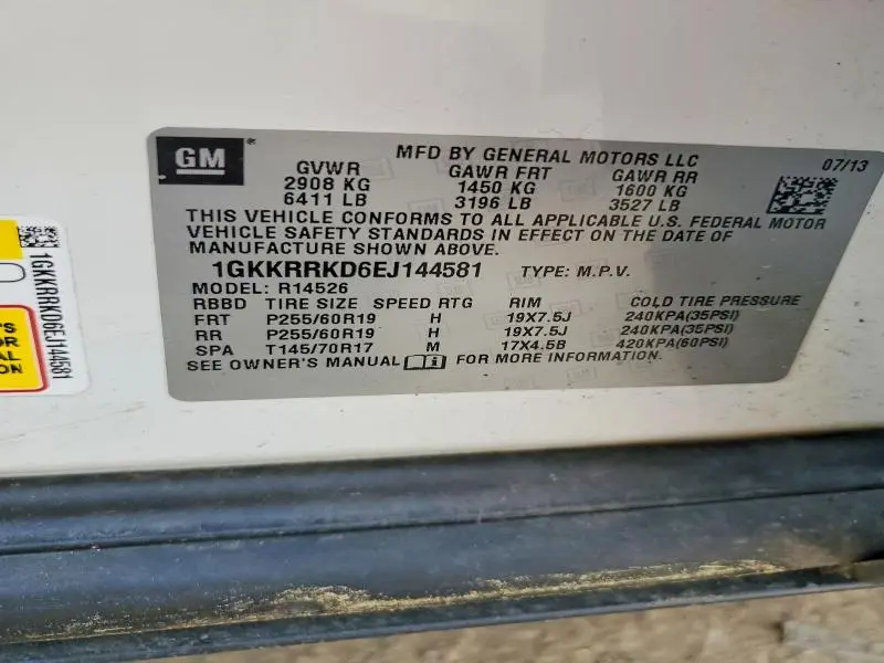 2014 GMC ACADIA SLT-1  