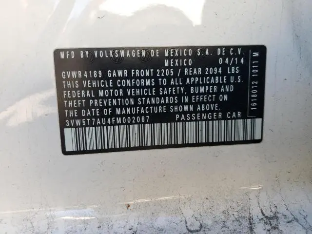 2015 VOLKSWAGEN GTI   
